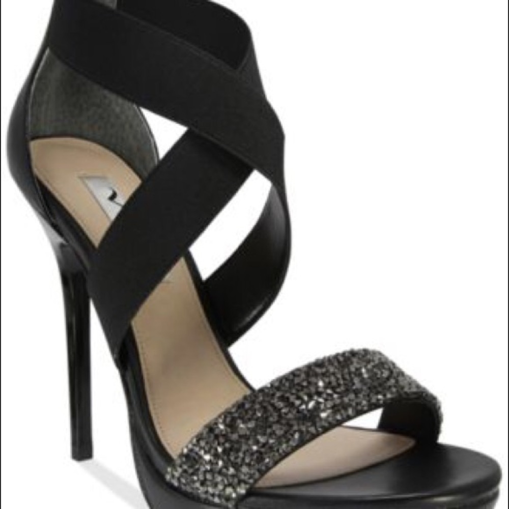 Nina Black and Silver Heels